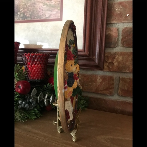 Rare VTG 1970’s Hand Painted 3D Teddy Bear Plate - Picture 11 of 12